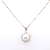 PENDANT- תליון פנינה עם יהלומים